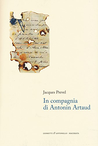 Beispielbild fr In compagnia di Antonin Artaud (Italian) zum Verkauf von Brook Bookstore