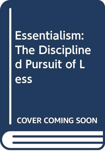 9788925553375: Essentialism: The Disciplined Pursuit of Less