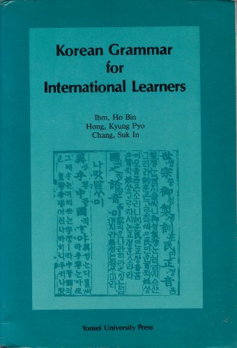 9788971412909: Korean Grammar for International Learners