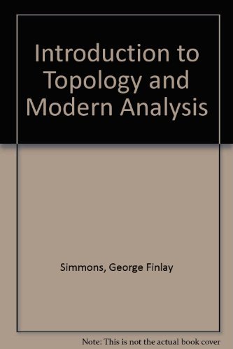 9788986175752: Introduction to Topology and Modern Analysis