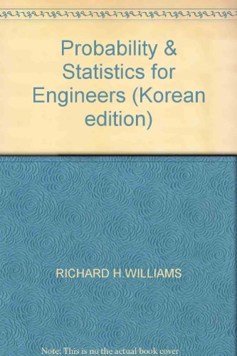 9788988066942: Probability & Statistics for Engineers (Korean edi