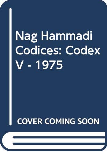 9789004042056: Nag Hammadi Codices: Codex V - 1975