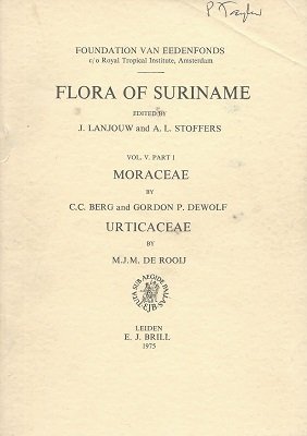 Beispielbild fr Flora of Suriname: Vol VI, Part 1 zum Verkauf von Cambridge Rare Books