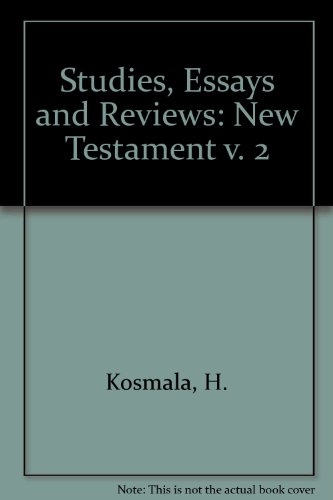 Beispielbild fr Studies, Essays and Reviews. Volume 2: New Testament. zum Verkauf von Kloof Booksellers & Scientia Verlag