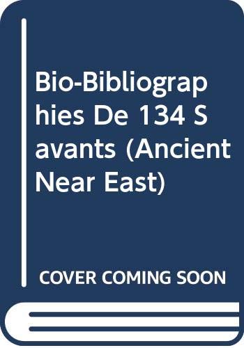 9789004059412: BIO-BIBLIOGRAPHIES DE 134 SAVANTS. (RÉPERTOIRES, TOME I).: 20 (Acta Iranica)