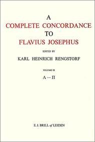 9789004060166: A Complete Concordance to Flavius Josephus, Volume 3 L-Pi (Λ-Π)