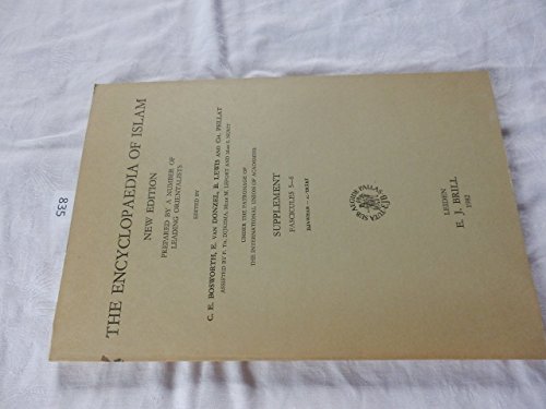 Encyclopedie De L'Islam: Supplement - Livr, 5-6 Diawhar-Al- Iraki (French Edition) (9789004067110) by Bosworth, Clifford Edmund