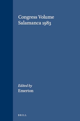 Beispielbild fr Congress Volume Salamanca 1983. (Supplement to Vetus Testamentum 36). ISBN 9004072810 zum Verkauf von Antiquariaat Spinoza