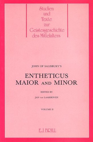 Beispielbild fr John of Salisbury's Entheticus Maior and Minor. Vol. I. zum Verkauf von FIRENZELIBRI SRL