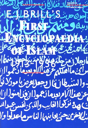 9789004097964: Encyclopaedia of Islam 1913-1936, E.J. Brill's First (9 Vols)