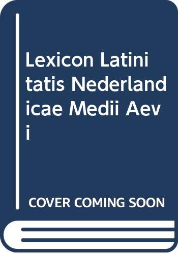 Lexicon Latinitatis Nederlandicae Medii Aevi: Volume VI. P (9789004103702) by Fuchs; Weijers; Gumbert-Hepp