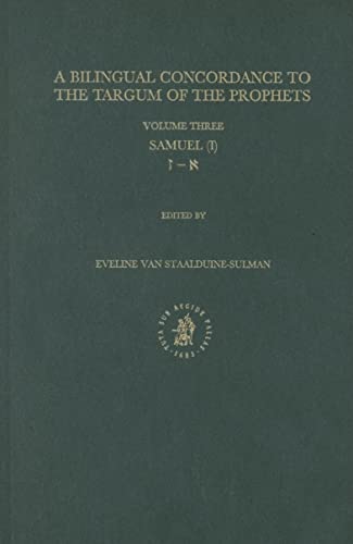 Beispielbild fr A Bilingual Concordance to the Targum of the Prophets: Samuel (I) (Bilingual Concordance to the Targum of the Prophets) zum Verkauf von Books From California