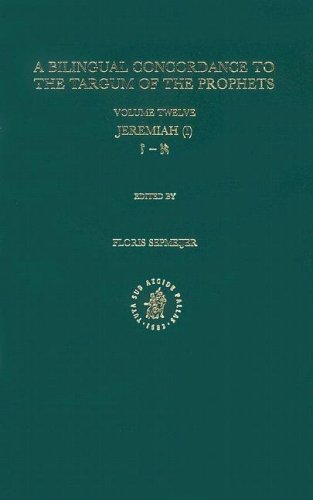 Imagen de archivo de A Bilingual Concordance to the Targum of the Prophets, Vol. 12: Jeremiah (I) a la venta por Windows Booksellers