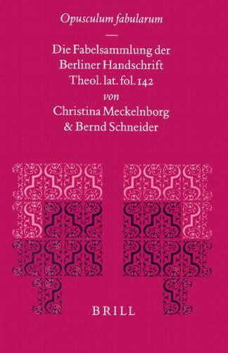 Beispielbild fr Opusculum Fabularum: Die Fabelsammlung Der Berliner Handschrift Theol. Lat. Fol 142 (Mittellateinische Studien Und Texte) zum Verkauf von Books From California