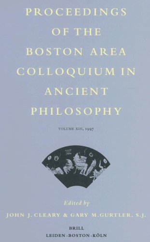 9789004113930: Proceedings of the Boston Area Colloquium in Ancient Philosophy