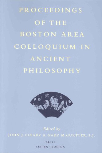 Proceedings of the Boston Area Colloquium in Ancient Philosophy 1999