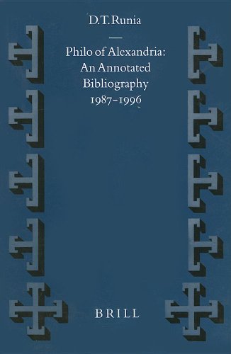 9789004116825: Philo of Alexandria: An Annotated Bibliography 1987-1996, with Addenda for 1937-1986: 57 (Vigiliae Christianae, Supplements, 57)