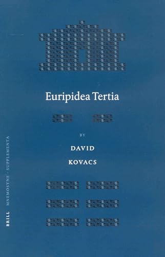 Beispielbild fr Euripidea Tertia (Mnemosyne, Bibliotheca Classica Batava Supplementum) zum Verkauf von Books From California