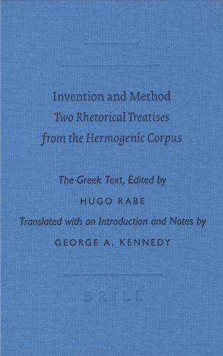 Imagen de archivo de Invention and Method: Two Rhetorical Treatises from the Hermogenic Corpus (Writings from the Greco-Roman World) a la venta por Books From California