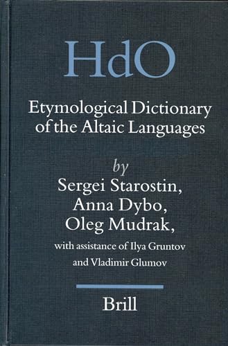 Stock image for Etymological Dictionary of the Altaic Languages, 3 Volumes (Handbook of Oriental Studies/Handbuch Der Orientalistik - Part 8: Uralic & Central Asian Studies, . Oriental Studies/Handbuch Der Orientalistik) for sale by Revaluation Books