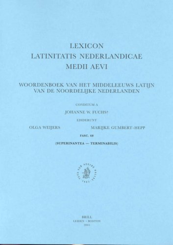 Stock image for Lexicon Latinitatis Nederlandicae Medii Aevi: Fascicule 60 (Lexicon Latinitatis Nederlandicae Medii Aevi Fascicule) for sale by Aardvark Rare Books