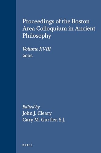 Proceedings of the Boston Area Colloquium in Ancient Philosophy