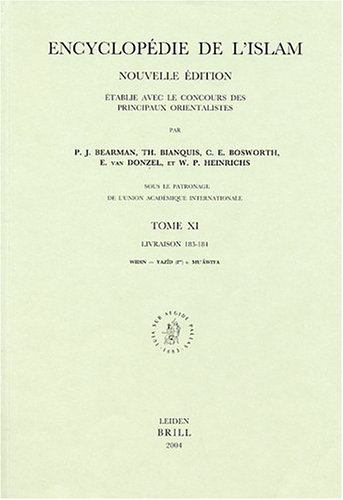 Encyclopedie De L'islam: 183-184 - Etabliepar P.J. Bearman, etc.