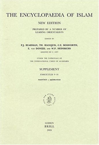 9789004132146: Encyclopaedia Of Islam: Supplement: Fasc. 9-10: Maktubat-shabandar