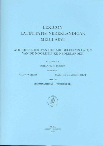 Lexicon Latinitatis Nederlandicae Medii Aevi VIII, Fascicule 61 (Lexicon Latinitatis Nederlandicae Medii Aevi Fascicule) - C. Fuchs, O. Weijers, M. Gumbert-Hepp