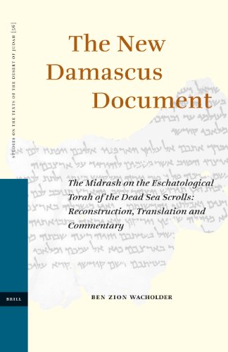 Beispielbild fr The New Damascus Document (Studies on the Texts of the Desert of Judah) zum Verkauf von Books From California