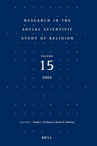 Beispielbild fr Research in the Social Scientific Study of Religion: Vol 15 zum Verkauf von Revaluation Books