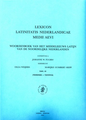 Stock image for Lexicon Latinitatis Nederlandicae Medii Aevi: Fasc 63 (Venensis - Votivus) (Lexicon Latinitatis Nederlandicae Medii Aevi) for sale by dsmbooks