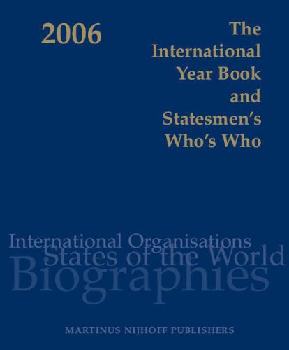 Imagen de archivo de The International Year Book and Statesmen's Who's Who. 2006. 53rd Edition. a la venta por Eryops Books