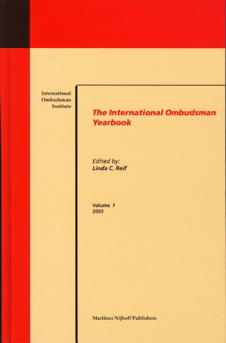 Beispielbild fr The international ombudsman yearbook 2003. zum Verkauf von Kloof Booksellers & Scientia Verlag