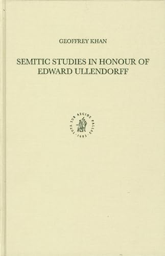 Beispielbild fr Semitic Studies in Honour of Edward Ullendorff (Studies in Semitic Languages and Linguistics, 47) zum Verkauf von Books From California