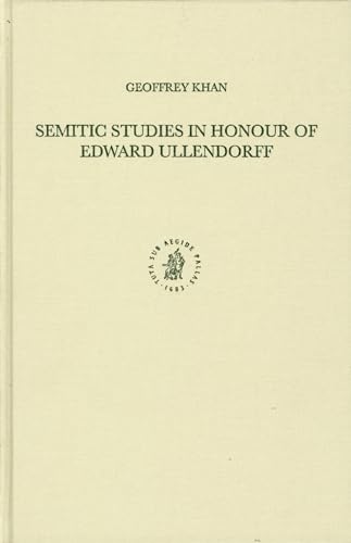 Stock image for Semitic Studies in Honour of Edward Ullendorff (Studies in Semitic Languages and Linguistics, 47) for sale by Books From California