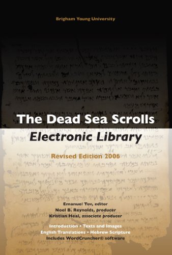 The Dead Sea Scrolls Electronic Library (Dead Sea Scrolls Electronic Reference Library CD-ROM) (9789004150621) by Tov; E. (ed.)