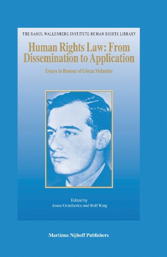 9789004151819: Human Rights Law: From Dissemination to Application: Essays in Honour of Gran Melander (Raoul Wallenberg Institute Human Rights Library)