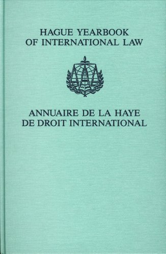 Stock image for Hague Yearbook of International Law / Annuaire de La Haye de Droit International Vol. 19 (2006) for sale by Revaluation Books