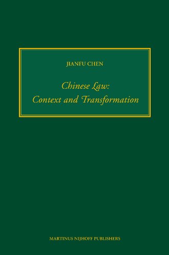 Beispielbild fr Chinese Law: Context and Transformation (Baltic Yearbook of International Law) zum Verkauf von Mispah books