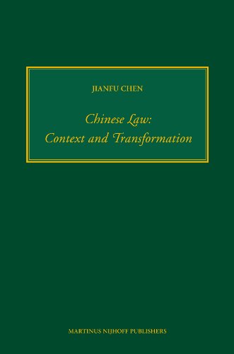 9789004165045: Chinese Law: Context and Transformation