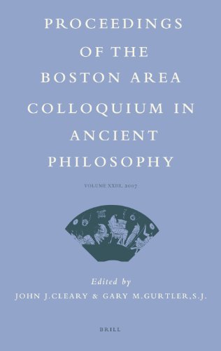 Imagen de archivo de Proceedings of the Boston Area Colloquium in Ancient Philosophy, 2007: Vol 23 a la venta por Revaluation Books