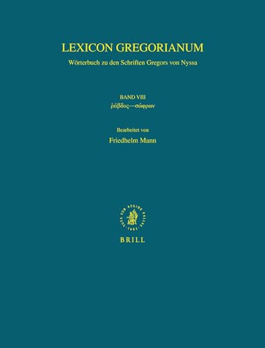 Beispielbild fr Lexicon Gregorianum: Vol 8 zum Verkauf von Revaluation Books