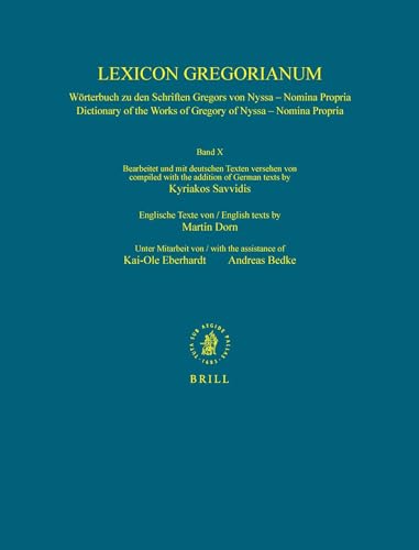 Stock image for Lexicon Gregorianum, Band X (Volume X) for sale by Den Hertog BV