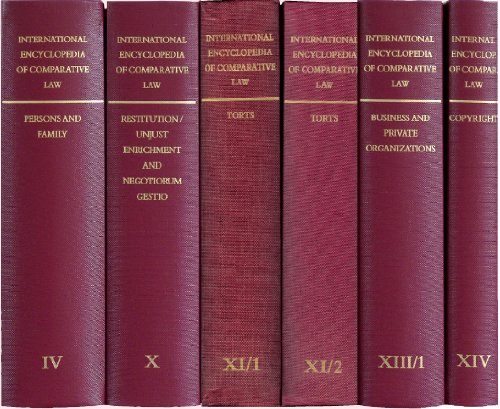 Beispielbild fr International Encyclopedia of Comparative Law. Volume VII (in 2 Parts): Contracts in General. zum Verkauf von Antiquariat Logos