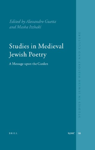 Beispielbild fr Studies in Medieval Jewish Poetry: A Message Upon the Garden zum Verkauf von ERIC CHAIM KLINE, BOOKSELLER (ABAA ILAB)