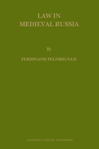 Beispielbild fr Law in Medieval Russia (Law in Eastern Europe) zum Verkauf von Books From California