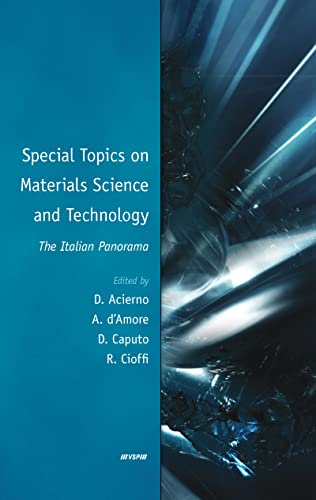 9789004172241: Special Topics on Materials Science and Technology - The Italian Panorama