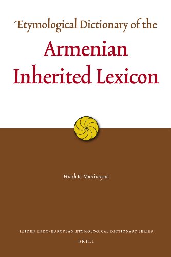 9789004173378: Etymological Dictionary of the Armenian Inherited Lexicon