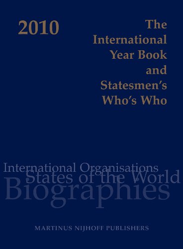 Imagen de archivo de The International Year Book and Statesmen's Who's Who 2010 (International Year Book & Statesmen's Who's Who) a la venta por Phatpocket Limited